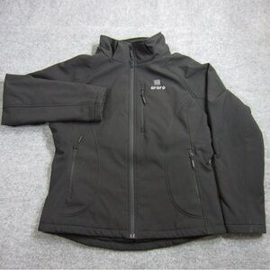 Ororo Heated Jacket Womens Medium Black Full Zip NO BATTERY PACK NO HOOD